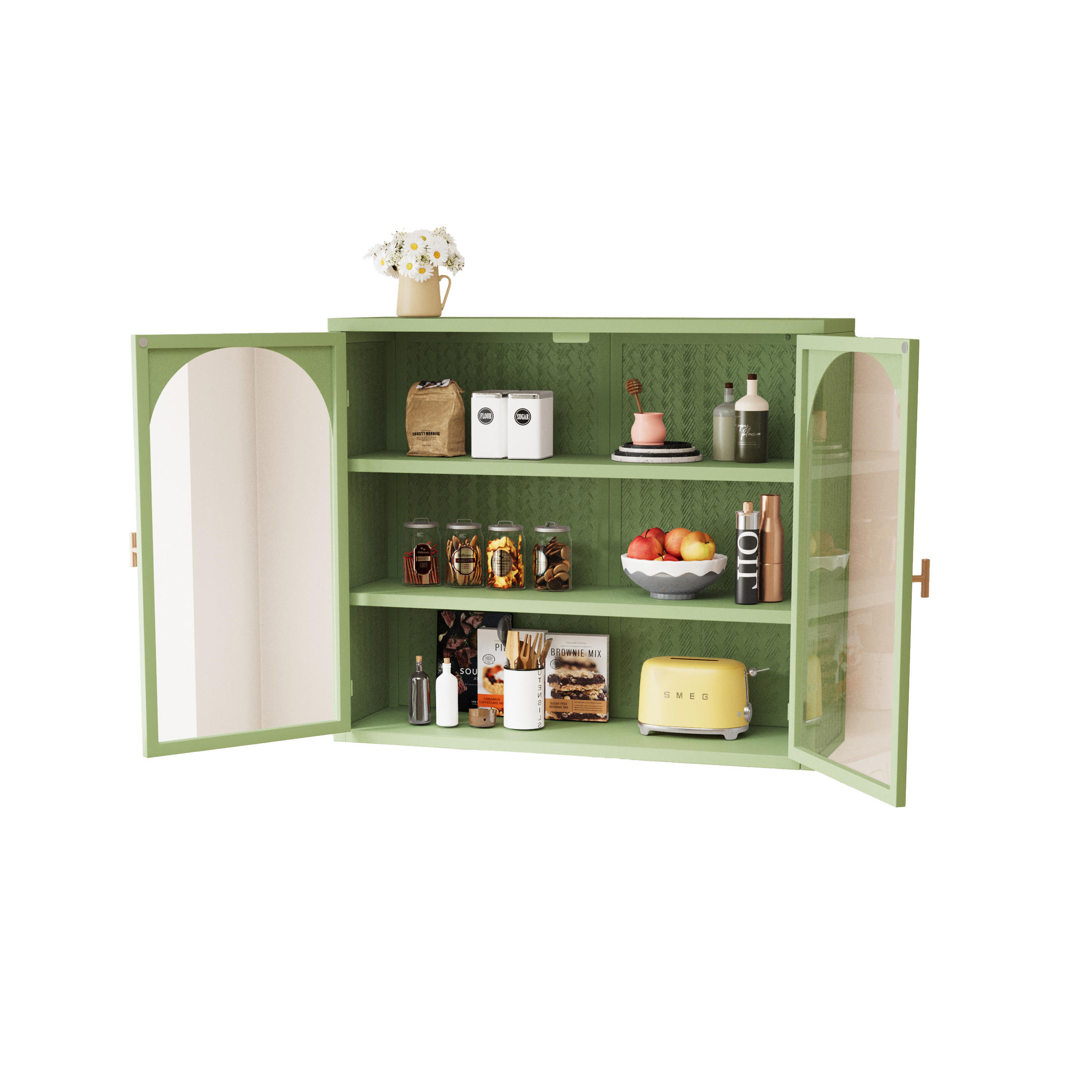 Evryae Hängeschrank Grün 70x60x23 cm