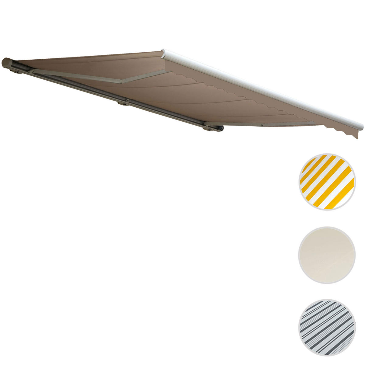 KASSETTEN-MARKISE MIT VOLANT Beige - Beige, Textil (400/23/300cm) - MCW