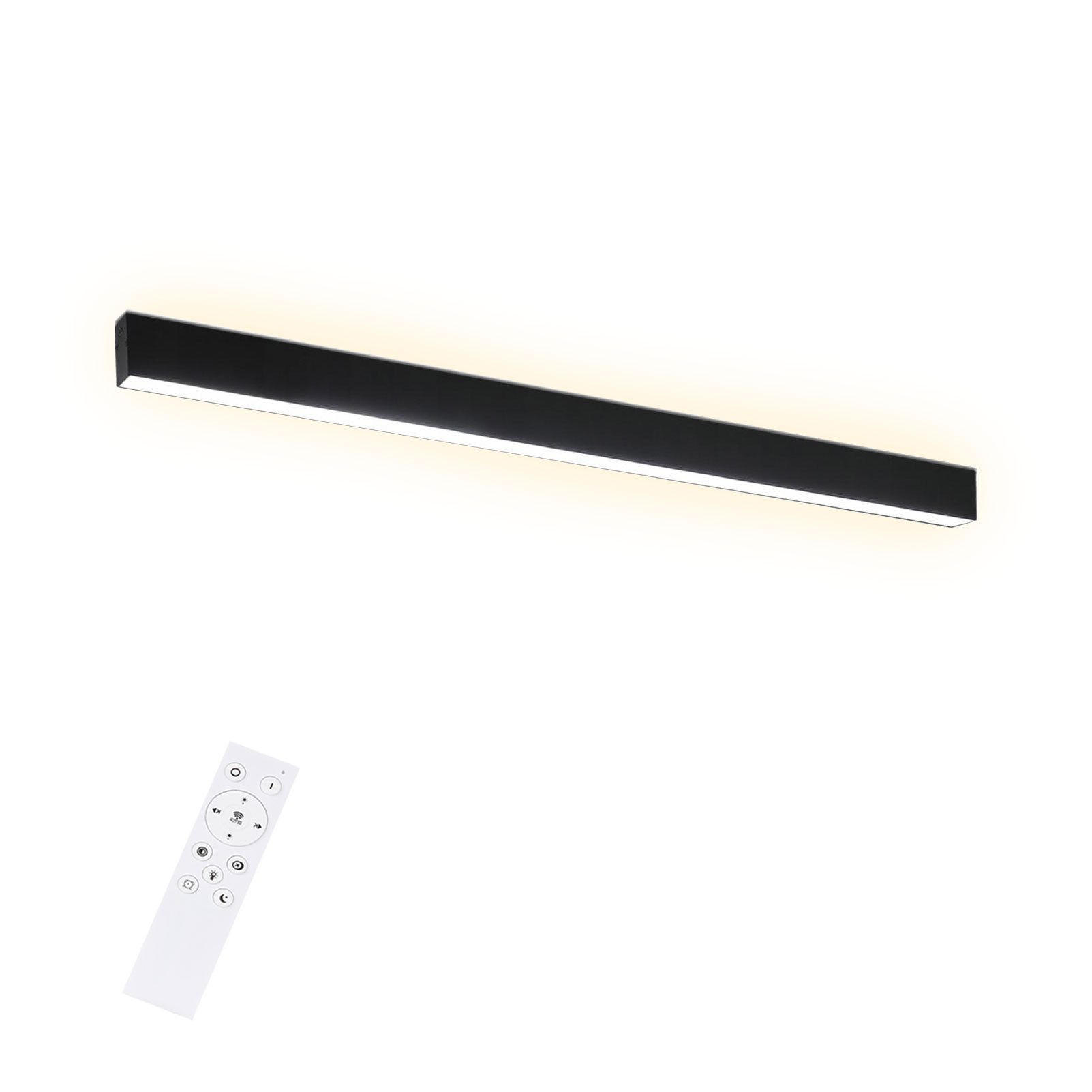 LED-DECKENLEUCHTE Werner 53.6/3.5/5.5 cm - Schwarz, Metall (53.5/5.2/3.3cm) - ZMH