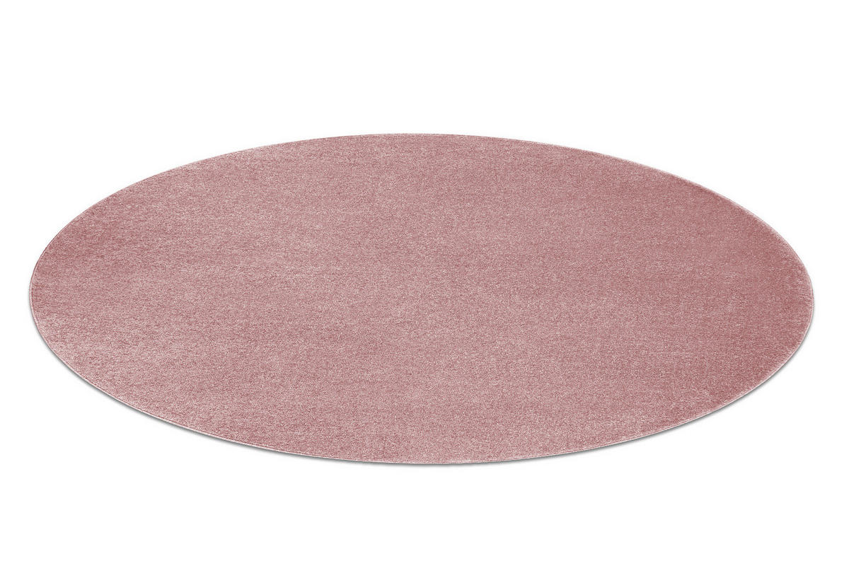 TEPPICH Softy 200 cm - Pink, Textil (200/200cm) - rugsX
