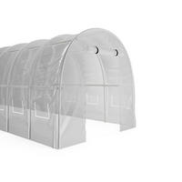 FOLIENGEWÄCHSHAUS - 300cm x 1200cm - Polyethylen - weiß - IPOMEA - Weiß, Kunststoff (300/200/1200cm) - Vente-Unique