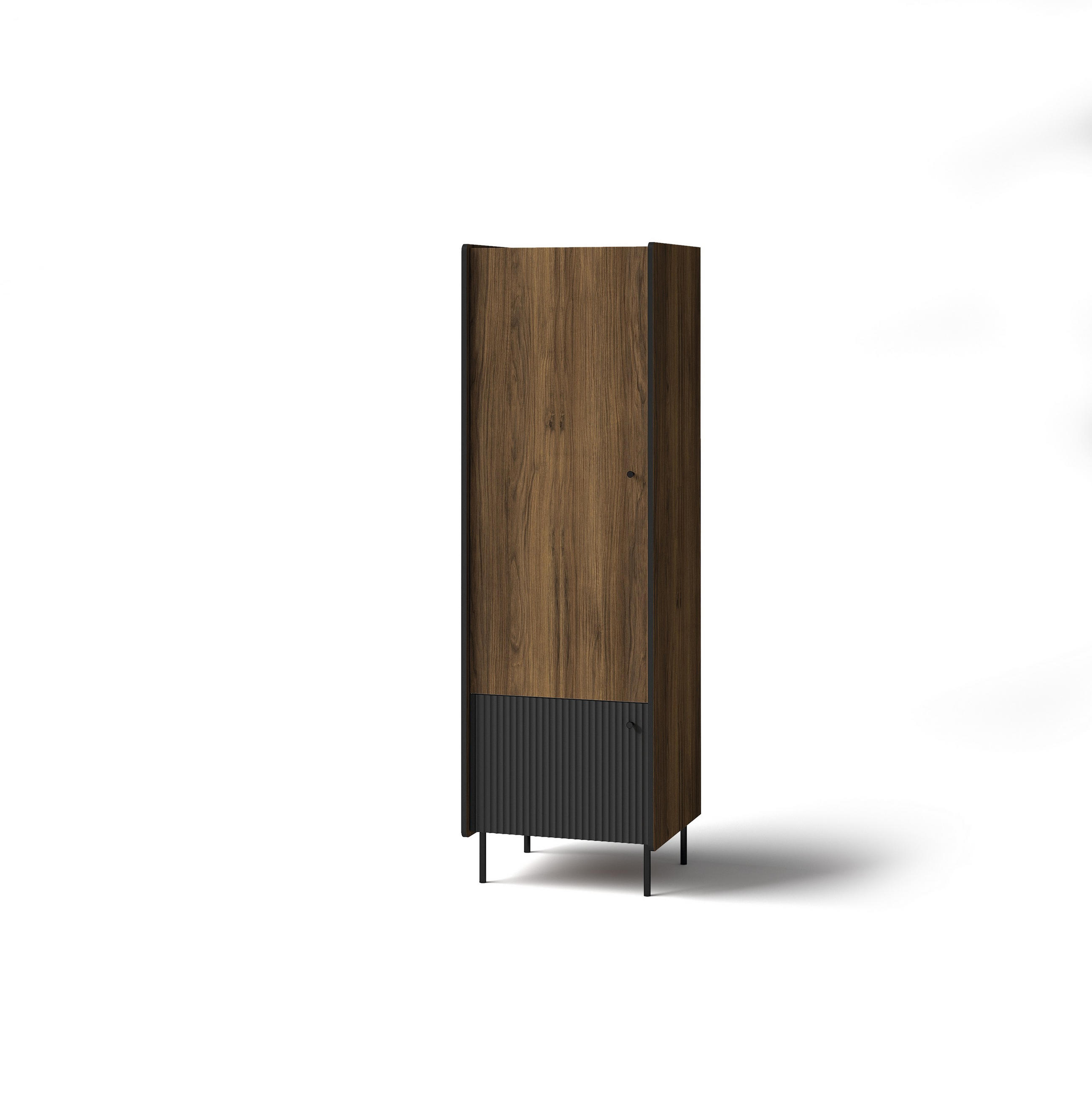 Masseno Drehtürenschrank Braun 59x190.7x55 cm