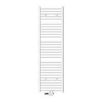 BADHEIZKÖRPER Sahara 500x1800 mm Weiß gerade mit Ventil Universal - Weiß, Metall (50/180/3cm) - LuxeBath