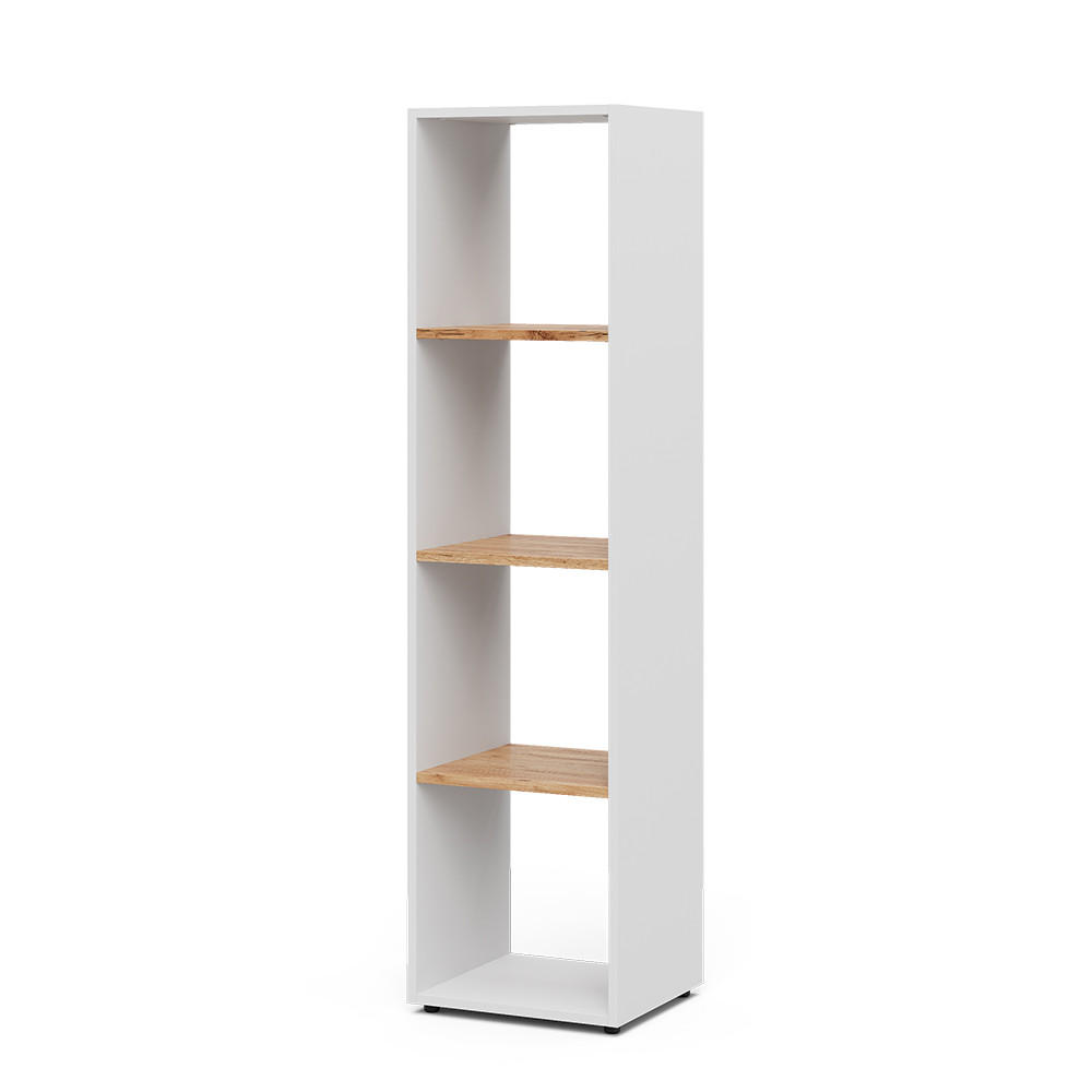 RAUMTEILER Ludus Weiß/Goldkraft Eiche 36.8 x 144.9 cm - Honigeiche/Weiß, Holzwerkstoff (36.8/144.9/33.8cm) - Vicco
