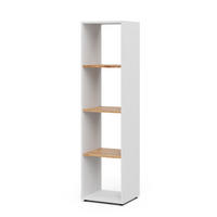 RAUMTEILER Ludus Weiß/Goldkraft Eiche 36.8 x 144.9 cm - Honigeiche/Weiß, Holzwerkstoff (36.8/144.9/33.8cm) - Vicco