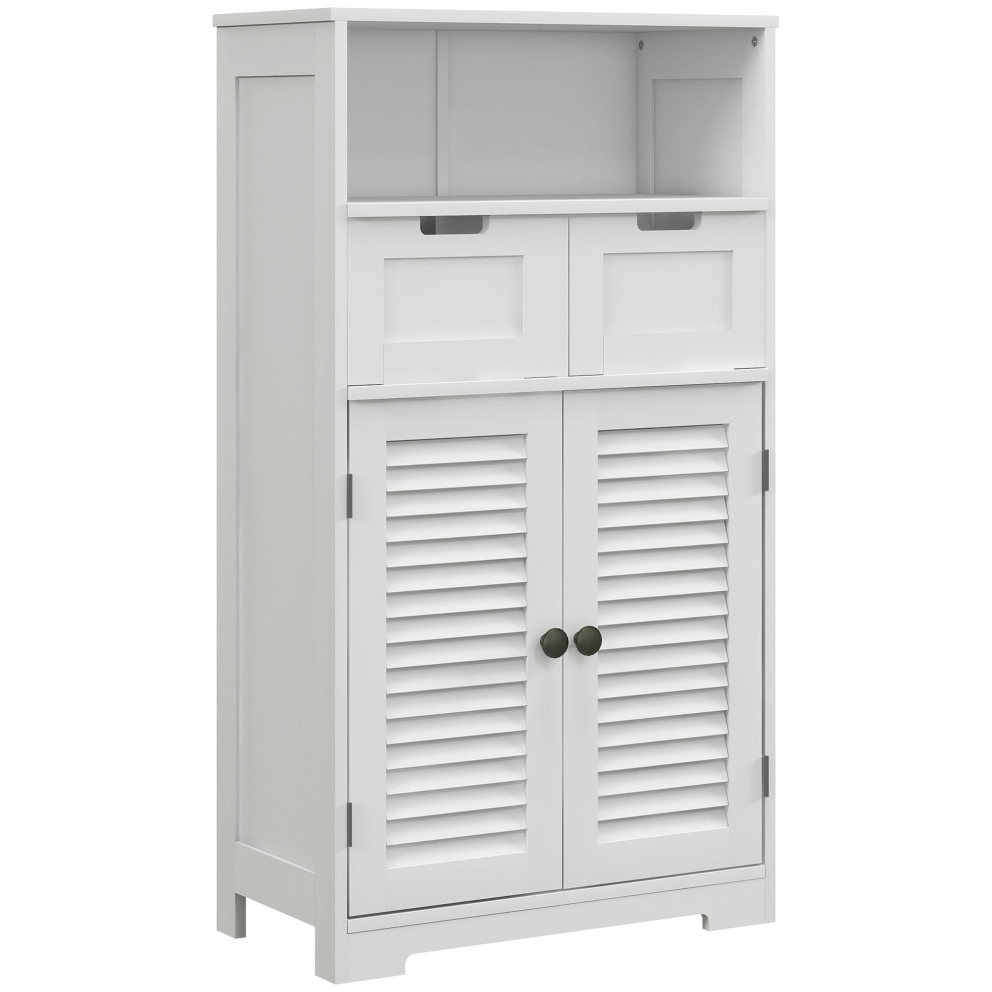 MIDISCHRANK DE-12410 61/30,5/110 cm Weiß - Weiß, Holzwerkstoff (30.5/109.5/61cm) - ComfortXL