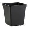 PAPIERKORB Viereckig Kegelförmig 27 Liter Kunststoff Schwarz - Schwarz, Metall (34/36/34cm) - PROREGAL