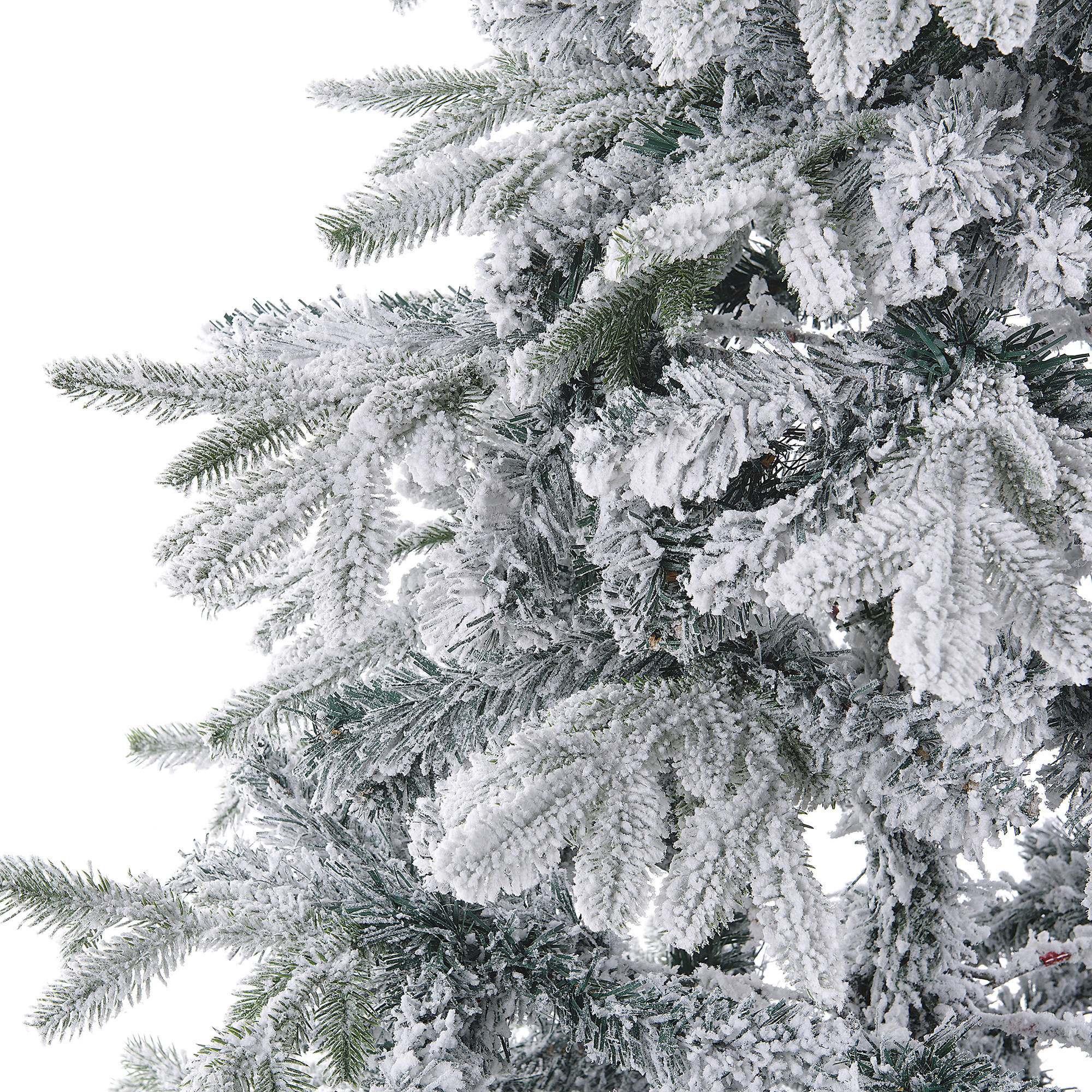 WEIHNACHTSBAUM 210 cm Weiß Tomichi - Weiß, Kunststoff (210cm) - Beliani