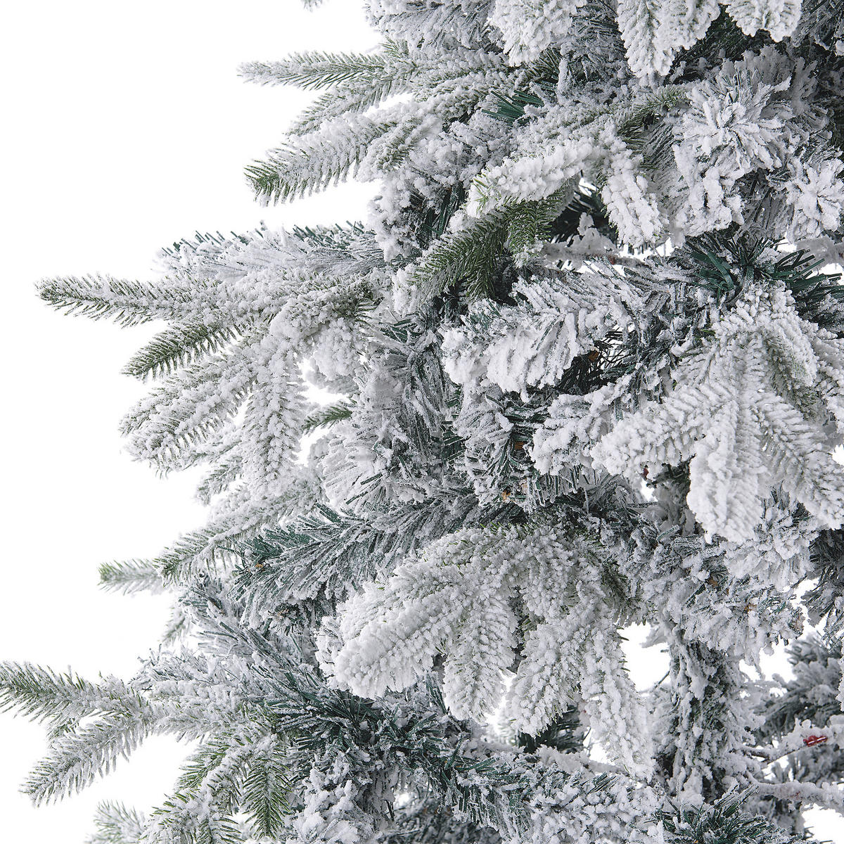 WEIHNACHTSBAUM 210 cm Weiß Tomichi - Weiß, Kunststoff (210cm) - Beliani