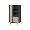 STANDREGAL Alsy 2S AL04 - Anthrazit/Beige, Holzwerkstoff/Kunststoff (83/155/43cm) - MIRJAN24