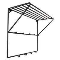 KLEIDERABLAGE Jasmin Schwarz - Schwarz, Metall (80/60/32cm) - LOFT42