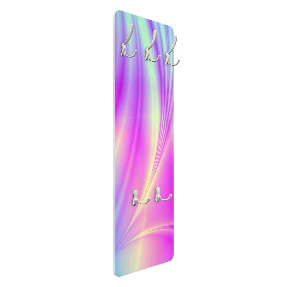 WANDGARDEROBE - Glossy Pastels 34/105 cm - Pink, Holzwerkstoff (34/105/1.6cm) - Bilderwelten