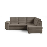 ECKSCHLAFSOFA - Ecksofa Gardenia - Braun -Rechts - Braun, Holzwerkstoff (264/190cm) - Möblo