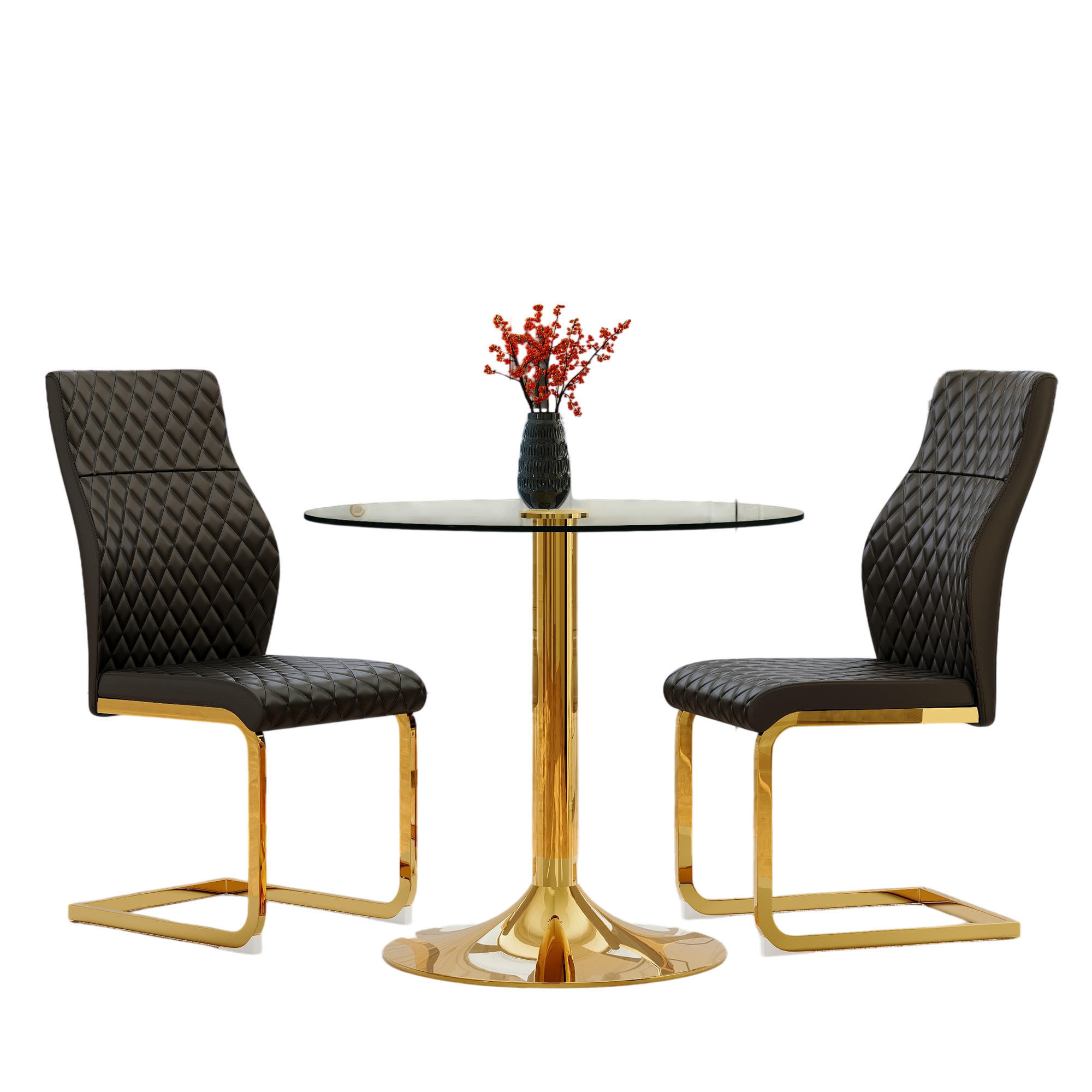 ComfortXL Essgruppe Schwarz 85x75x85 cm