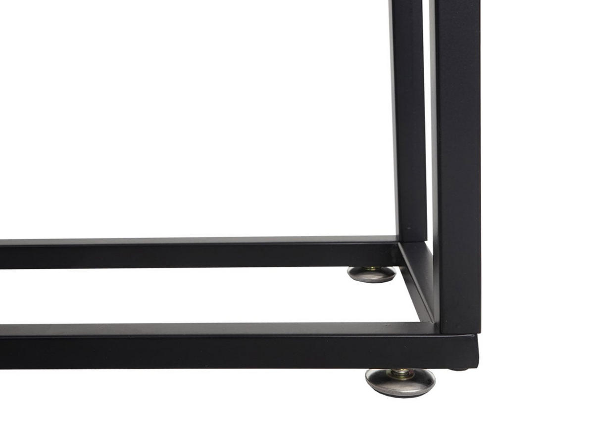 HOCHBEET 62x80x16cm Holz-Stahl - Schwarz, Holz (80/62/16cm) - PROREGAL