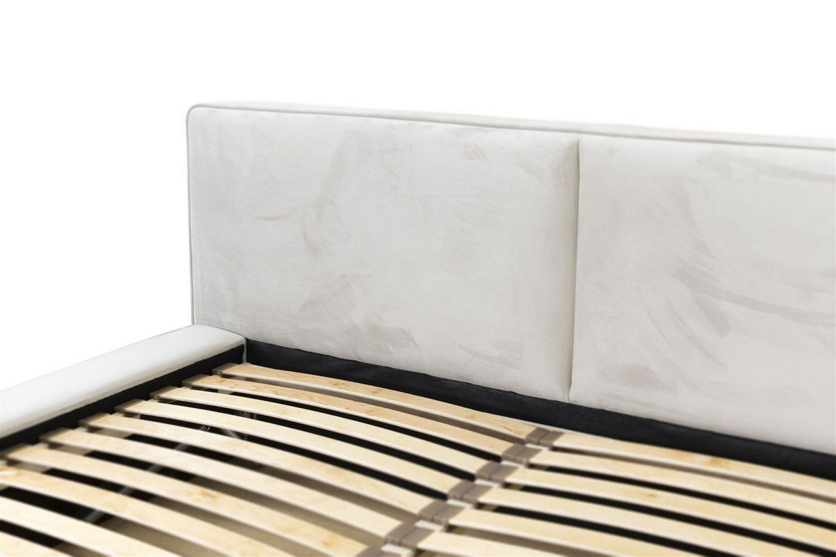 POLSTERBETT Lexie In Riviera - Beige, Holzwerkstoff/Textil (160/200cm) - Fun Möbel