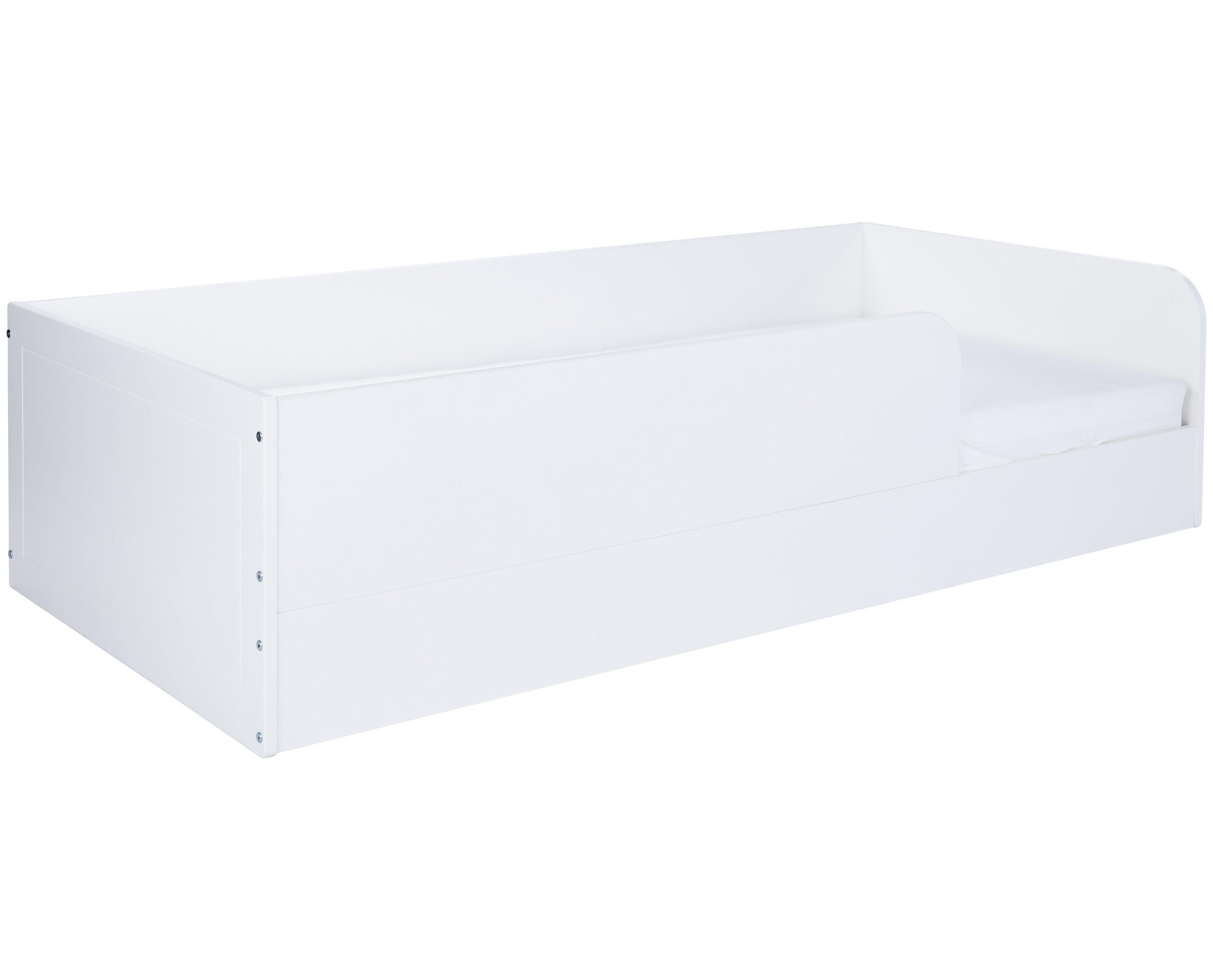 BODENBETT Thilo 90 x 200 cm - Weiß, Holzwerkstoff (90/200cm) - arthur berndt