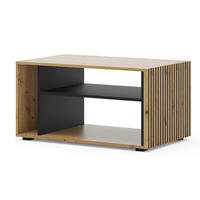 COUCHTISCH Artisan Eiche, Schwarz 88/45/55 - Schwarz, Holzwerkstoff (55/88/45cm) - RAUMHIRSCH FURNITURE
