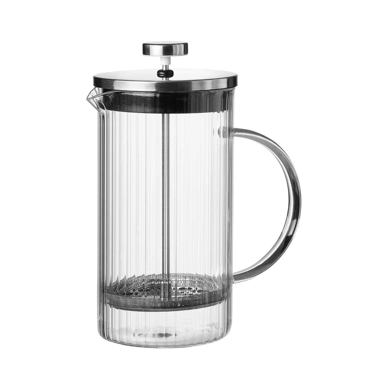 KAFFEEBEREITER Jive transparent 1 l - Transparent, Glas/Metall (12.5/21.5/13.5cm) - Ritzenhoff Breker