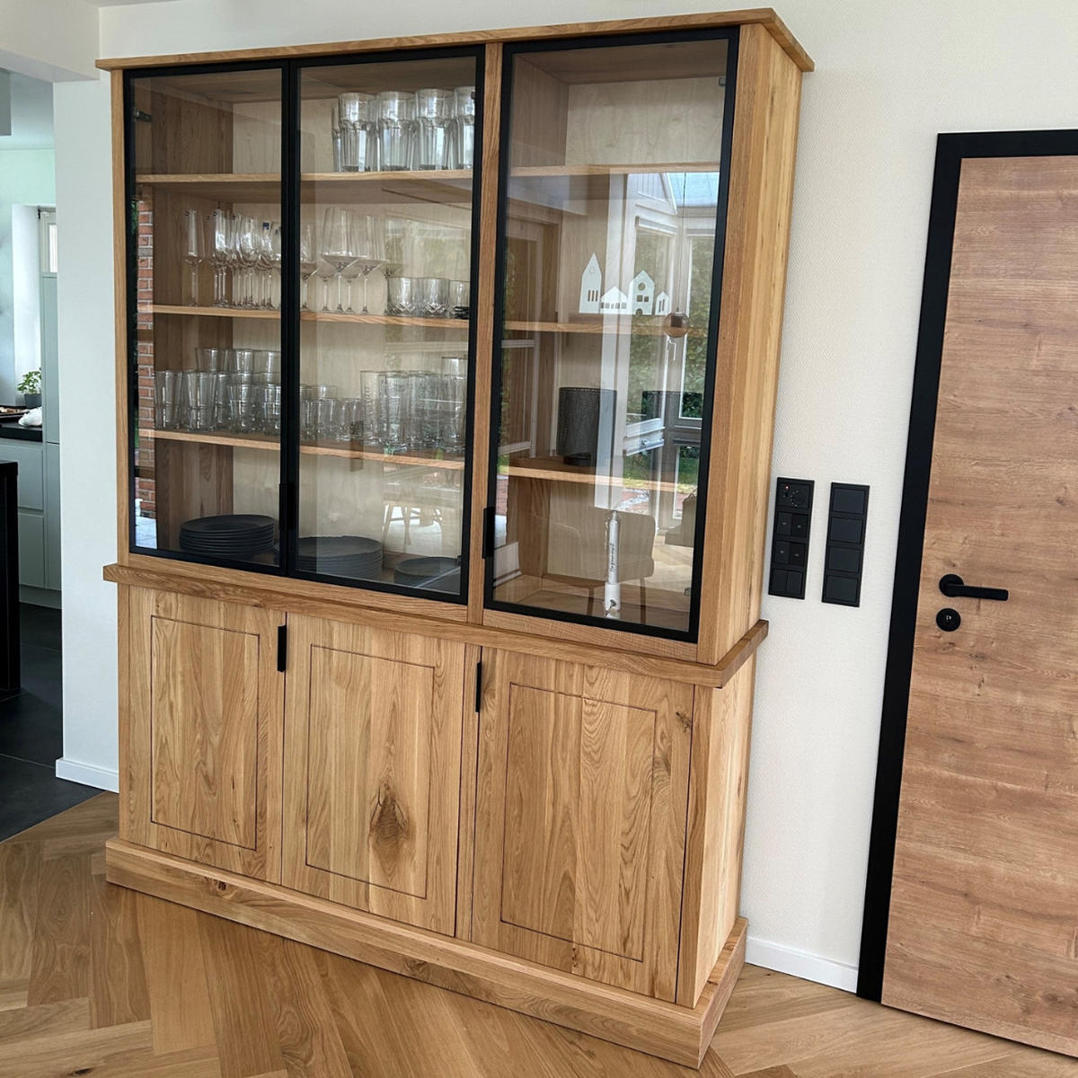 ANRICHTE aus Massivholz zum Esszimmer MARINO - Eichefarben, Holz (170/220/45cm) - Rawood Furniture