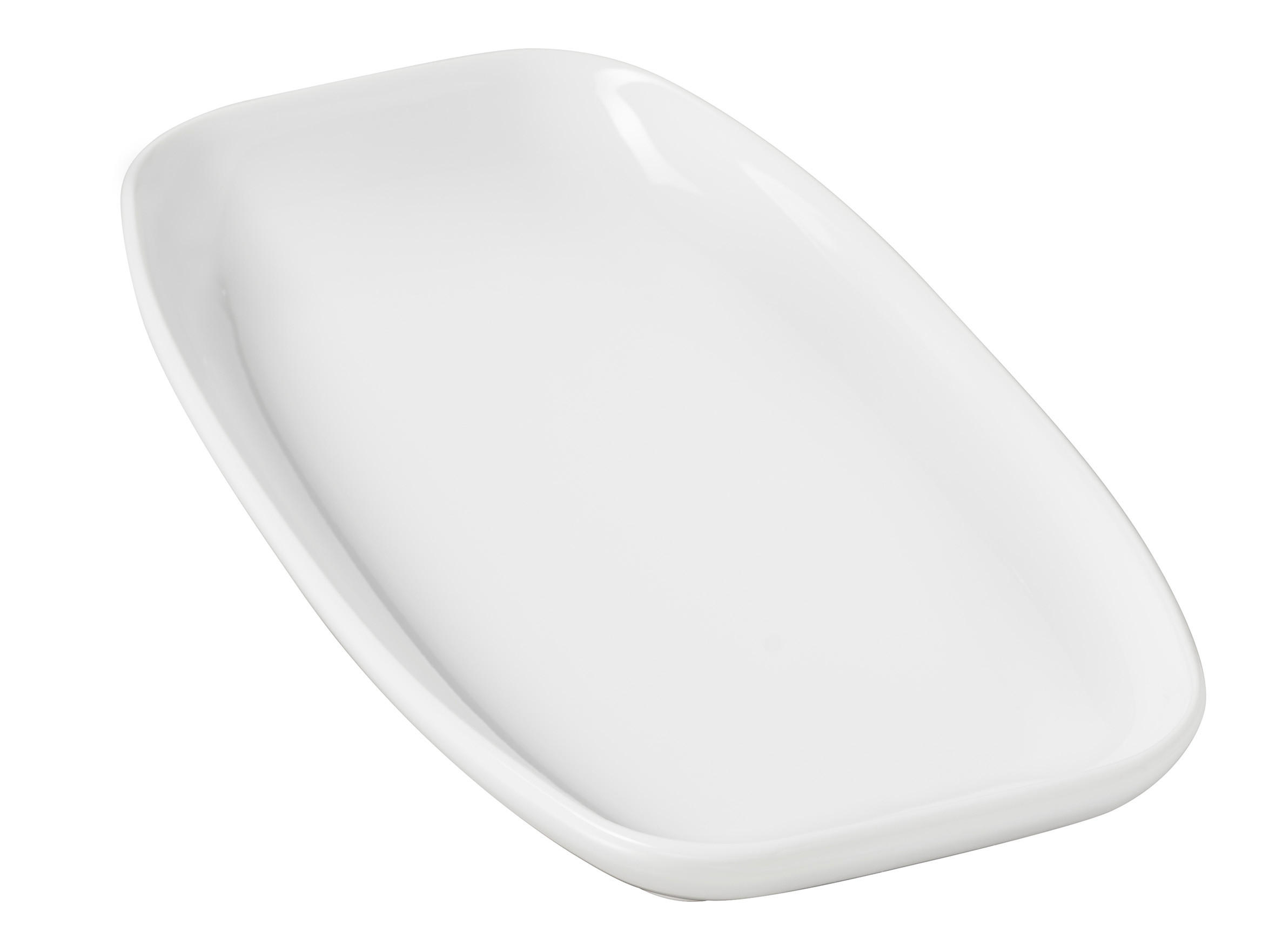 SERVIERPLATTE CLUB RECHTECKIG 24 cm Weiss - Weiß, Keramik (12.5/3/24cm) - Revol Porcelaine France