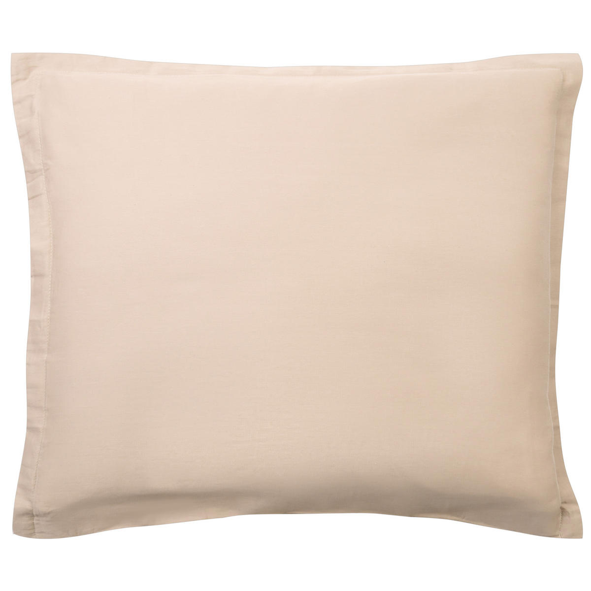 BETTWÄSCHE-SET 150/200 cm Baumwollsatin Beige Parkrose - Beige, Textil (150/200cm) - Beliani