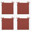 SITZKISSEN Canvas 40/40 cm 4er-Set - Rot, Textil (40/4/40cm) - Madison