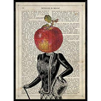POSTER Fräulein Von Apple A4 Rahmenlos - Klar, Papier (29.7/5/21cm) - Nacnic