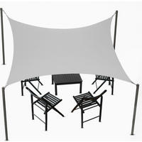 SONNENSEGEL mit UV Schutz, 4x3m - Grau, Textil (400/300cm) - Outtec