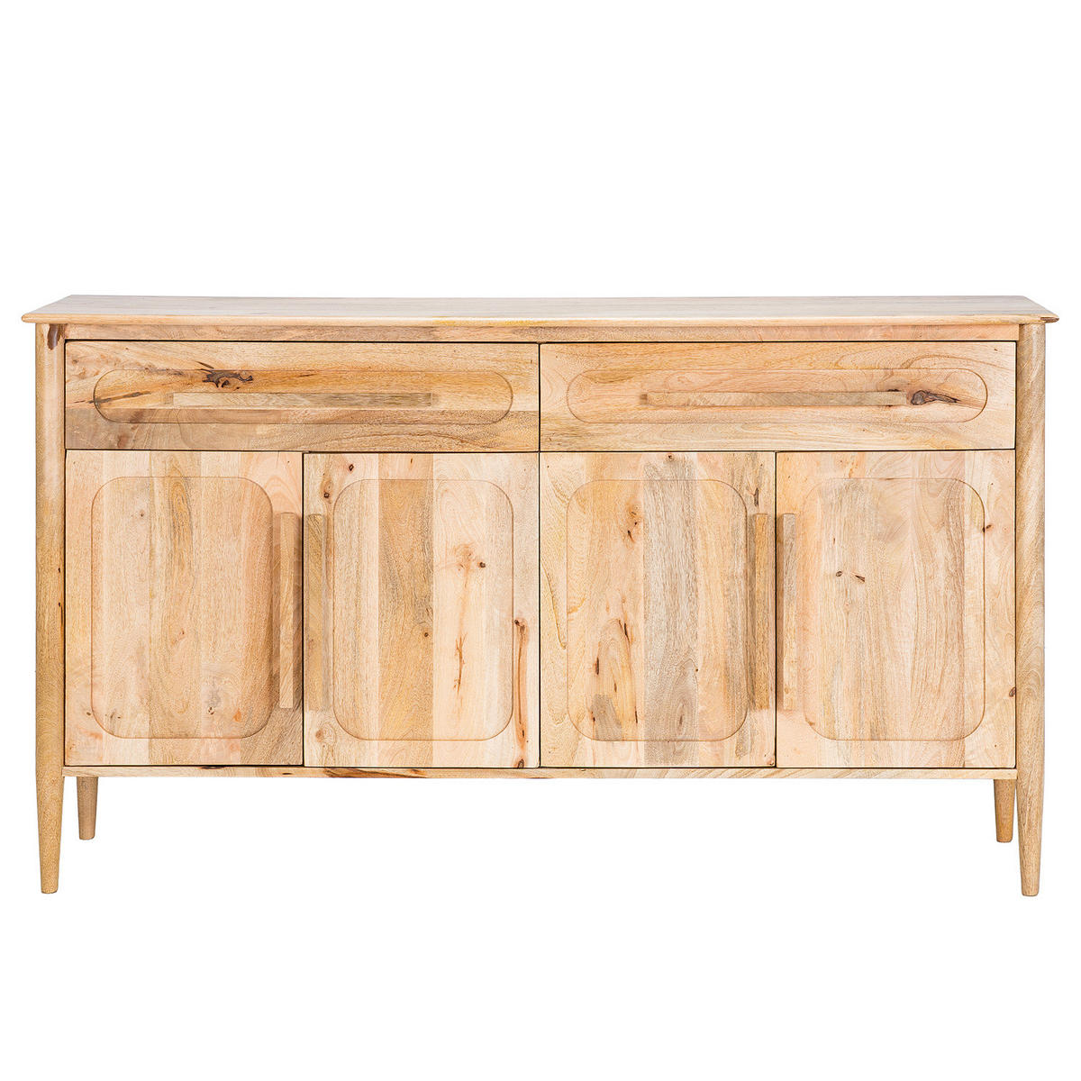 MASSIVES SIDEBOARD mit 4 Türen - Mango - Braun, Mangoholz/Holz (160/90/40cm) - home24