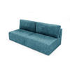SCHLAFSOFA Natalia Xs - Blau, Holzwerkstoff/Textil (216/85/105cm) - Fun Möbel