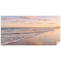 TAPETE - Strand - Brandung - Wolken - 450x220 cm - Hellrosa, Papier (450/220cm) - OnlyWow