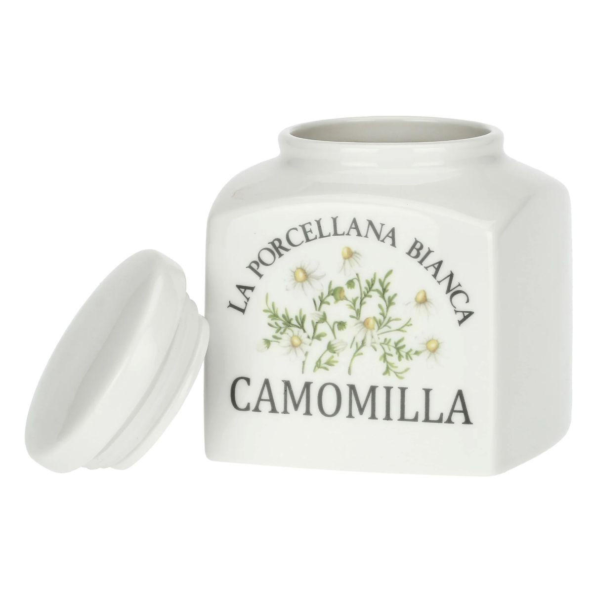 VORRATSDOSE Camomilla 0,5 l - Multicolor, Keramik (11/10/10cm) - La Porcellana Bianca
