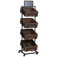 REGALE aus holz und metall 50x48x168 cm - Braun, Holz (50/168/48cm) - Wanderlust
