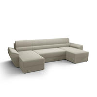 ECKSOFA REBIU2 Poso 100 mit Schlaffunktion - Beige, Textil (326/86/140cm) - Bedante
