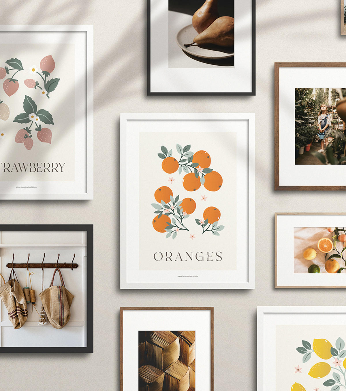 POSTER Orange, 30x40 cm - Beige/Orange, Papier (30/1/40cm) - Lilipinso