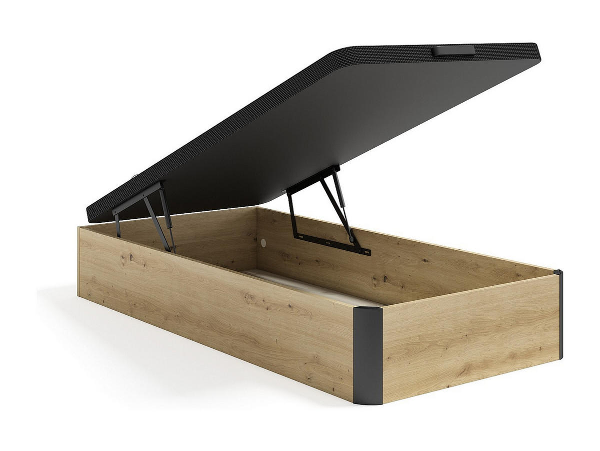 BETTGESTELL mit Bettkasten - 1 Person - holz - naturfarben hell Namosi - Naturfarben, Holz (90/190cm) - Vente-Unique