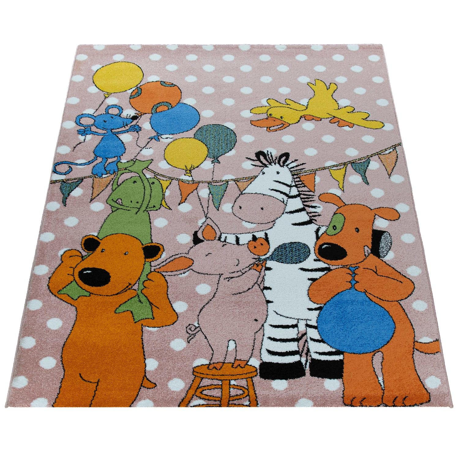 KINDERTEPPICH 140/200 LIEBEN SIEBEN 732 - Pink, Kunststoff (140/200cm)