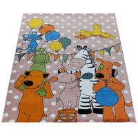 KINDERTEPPICH 140/200 LIEBEN SIEBEN 732 - Pink, Kunststoff (140/200cm)