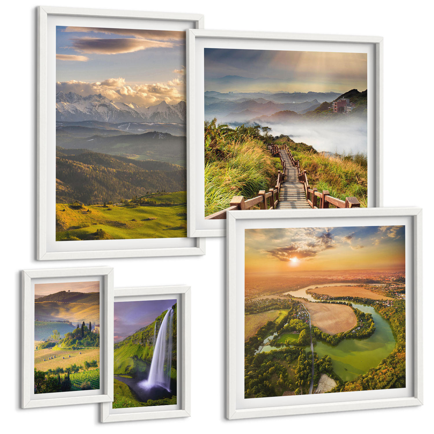 Tulup Bilder Weiß 40x60 cm