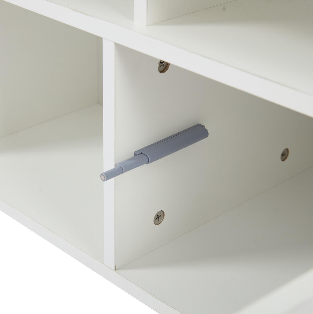 COUCHTISCH aus Spanplatte 100x50x43 cm Weiß mit LED-Beleuchtung, Steckdose und Stauraum - Weiß, Holzwerkstoff (100/50/43cm) - IVMEU