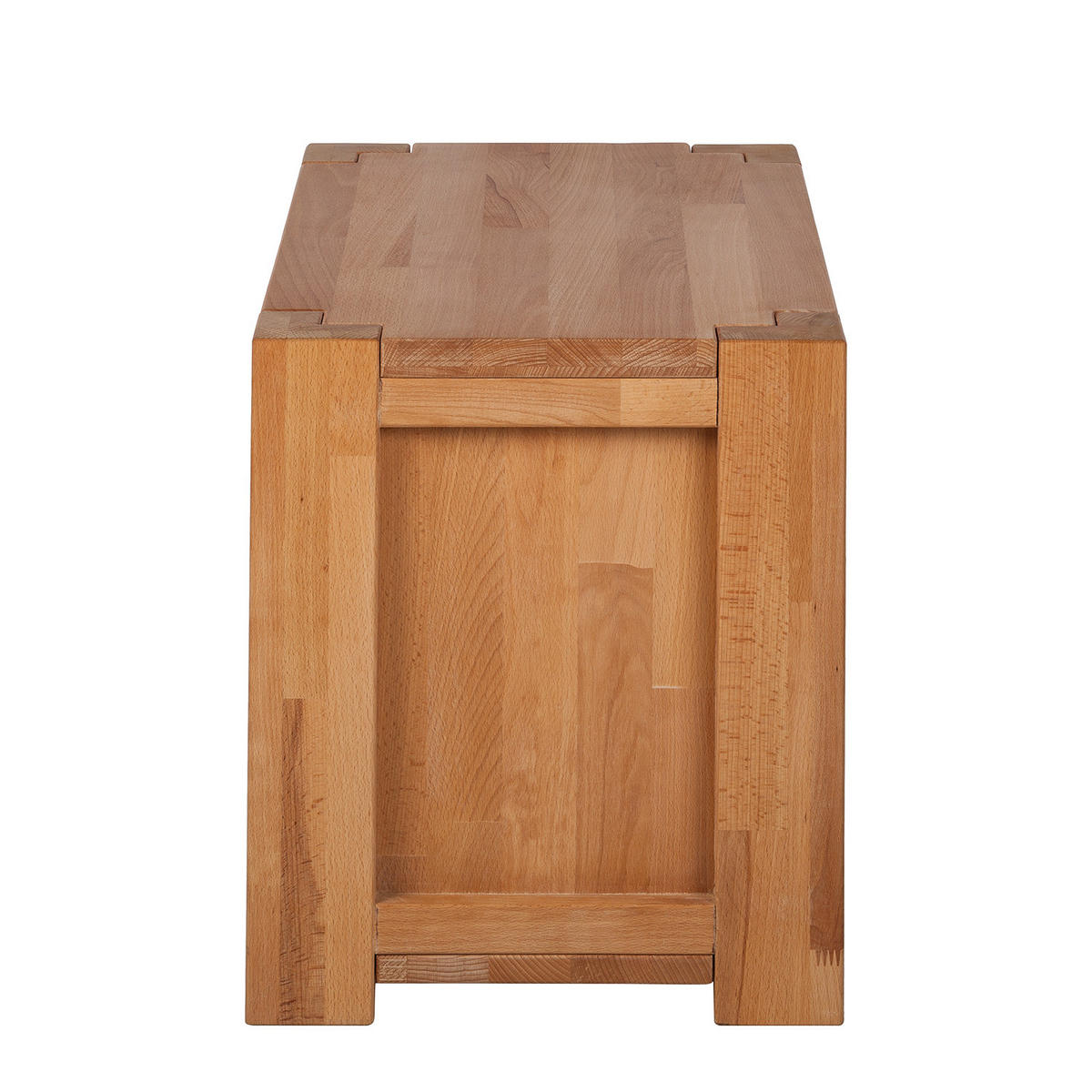 NACHTKOMMODE - Massivholz - Buchefarben, Holz (61/42/35cm) - home24