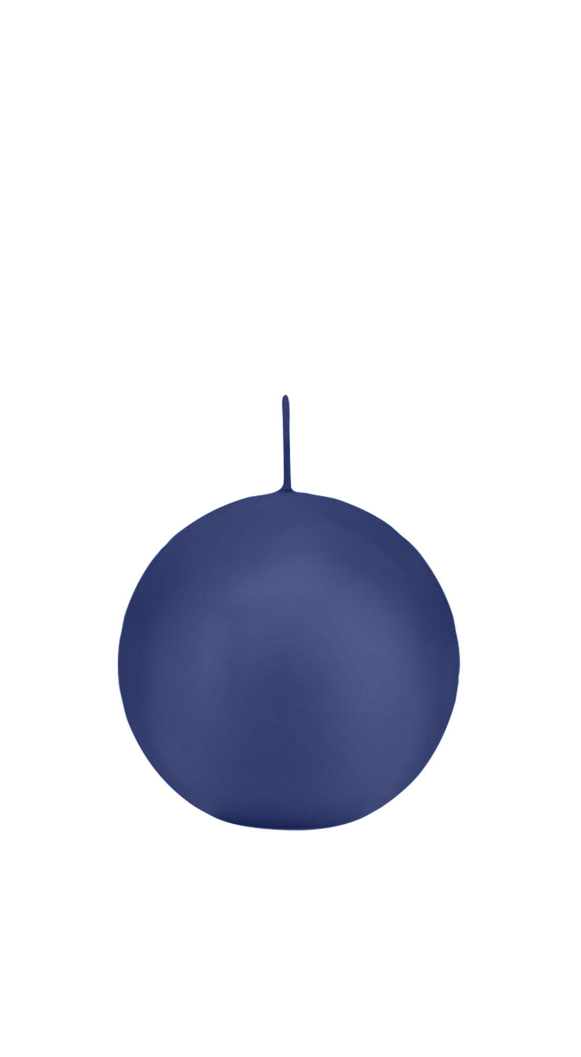 KUGELKERZEN Dunkelblau Ø 70 mm, 12 Stück - Dunkelblau, Paraffin (7/7/7cm) - Wiedemann Kerzen