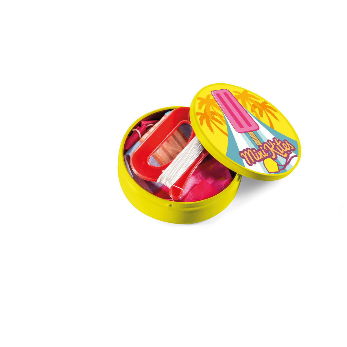 DONKEY Products Flugdrache Mini Kite - Poppy Di Pop, Polyester, Blech, Bunt, 45 x 33 x 25 cm - Multicolor, Kunststoff (45/2.5/33cm) - Donkey Products