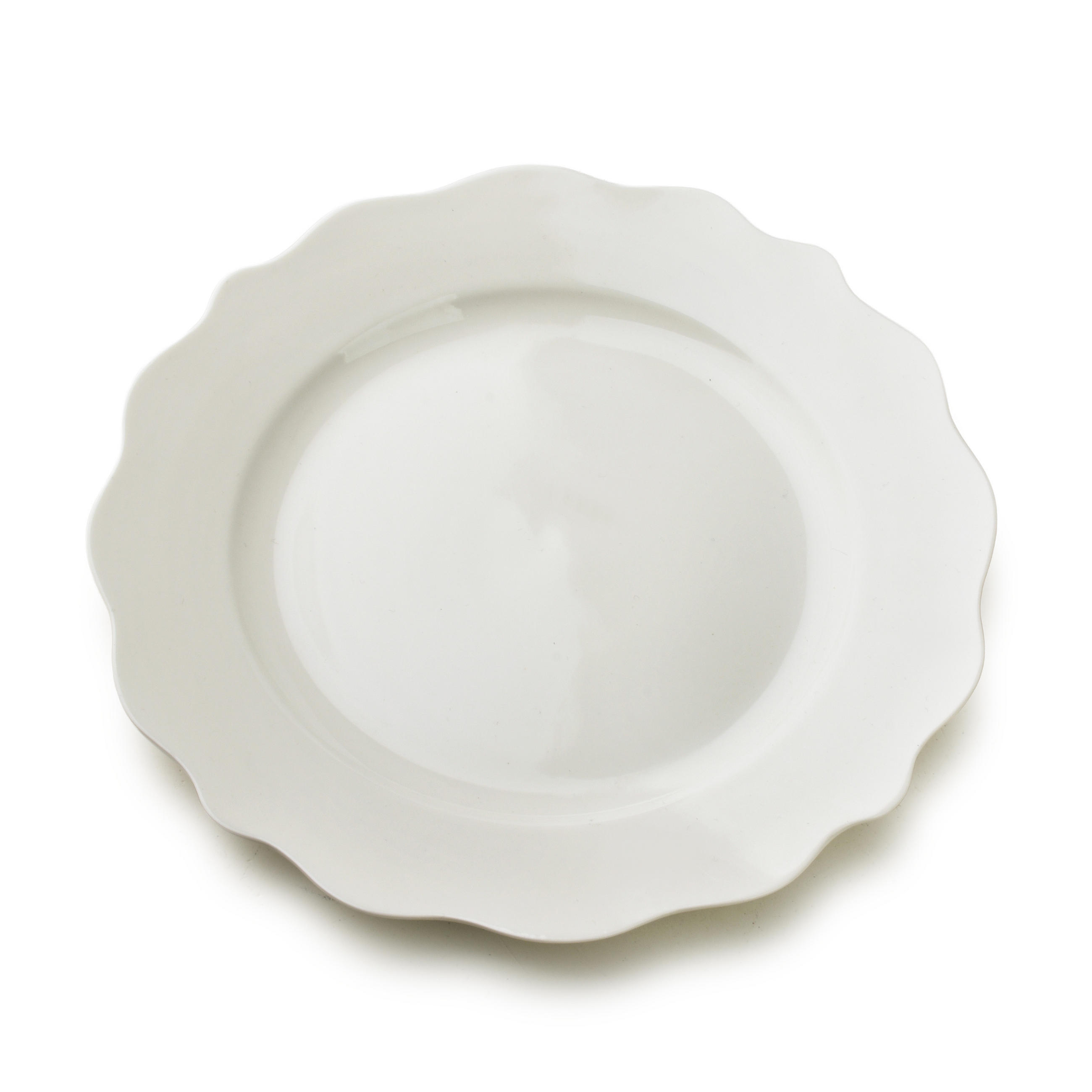 DESSERTTELLER Isabelle 21/21/2cm - Weiß, Keramik (22/22/3cm) - Mondex