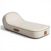 SONNENLIEGE PALMA Weiß - Creme/Weiß, Kunststoff/Textil (85/27/85cm) - Coco Lounge