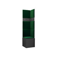 GARDEROBEN-SET Orion XXI - Graphitfarben/Grün, Holzwerkstoff/Kunststoff (42/186/46cm) - MIRJAN24