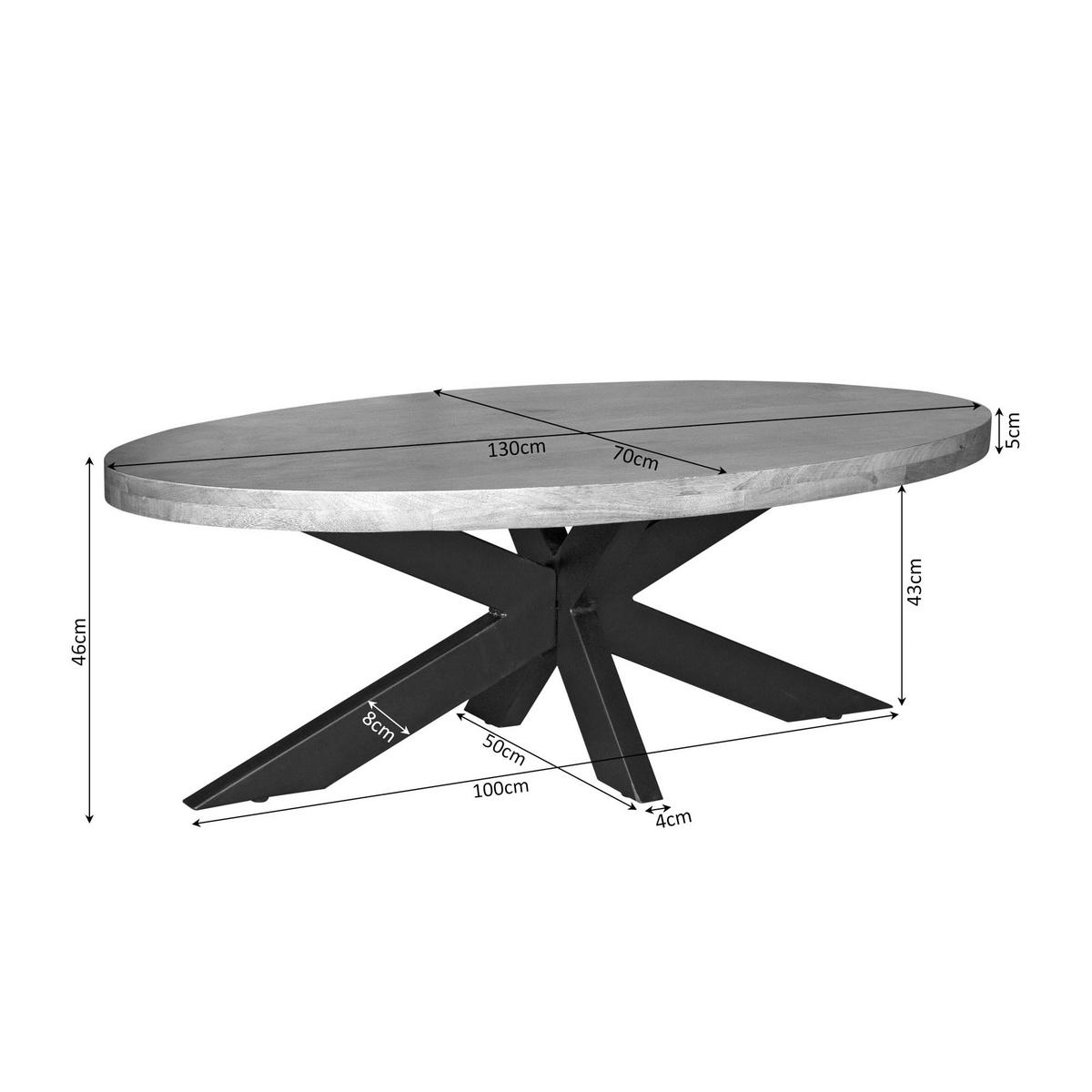 COUCHTISCH Dakota Braun 70/130/40 cm - Braun, Holz (70/130/40cm) - Starfurn