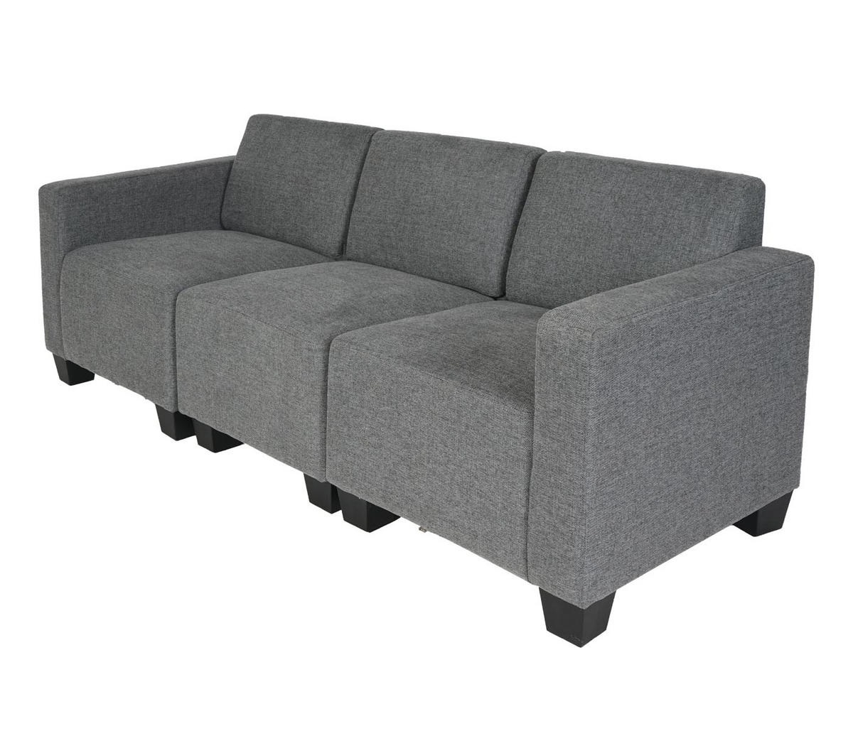 3-SITZER SOFA Grau - Grau, Textil (193/76/72cm) - MCW