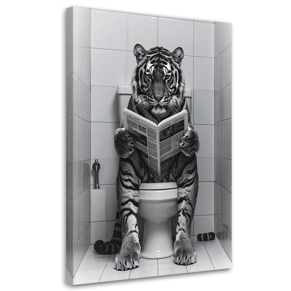 LEINWANDBILD Tiere 60x90cm - Schwarz, Textil (60/90cm) - Feeby